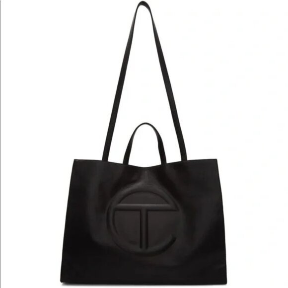 Telfar Matte Black Crossbody Shoulder Tote Hand Bag - Picture 1 of 16